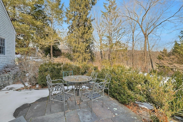 view of patio / terrace featuring outdoor dining space