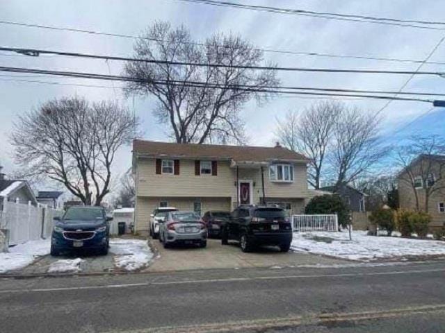 split foyer home with a garage