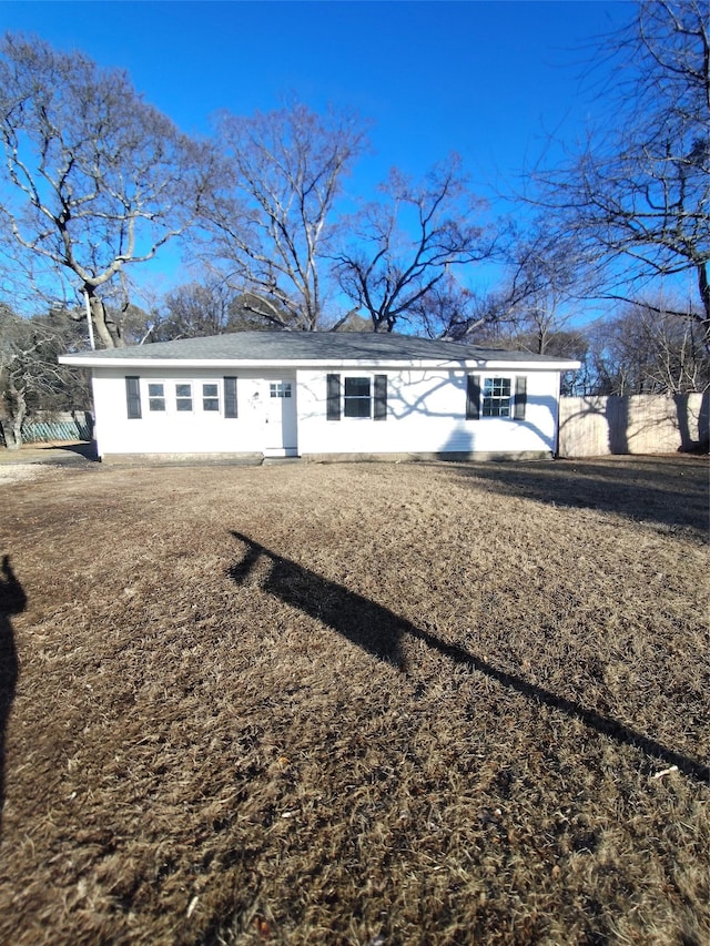 view of ranch-style home