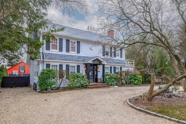 view of colonial home