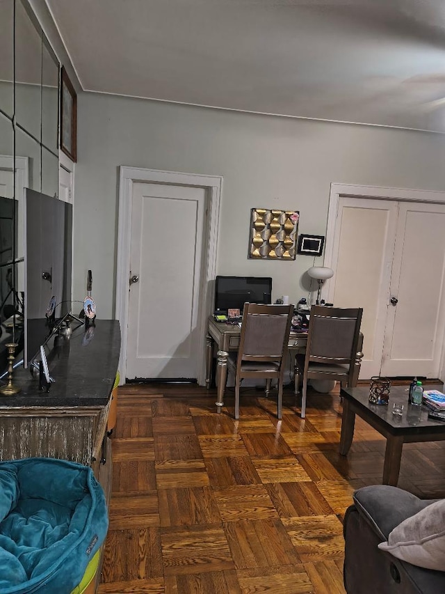 87-08 31st Ave, East Elmhurst, NY 11369 - living room featuring an office area