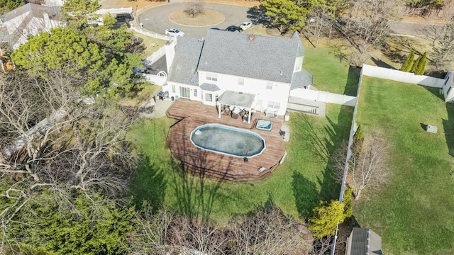 birds eye view of property