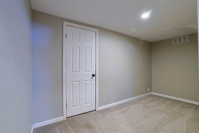 view of carpeted empty room