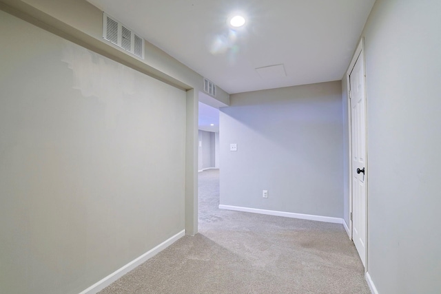 view of carpeted empty room