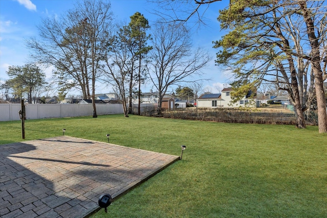 view of yard with a patio