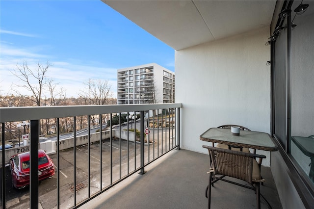 view of balcony