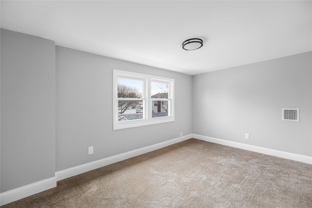 view of carpeted empty room