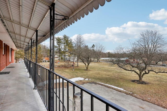 view of balcony