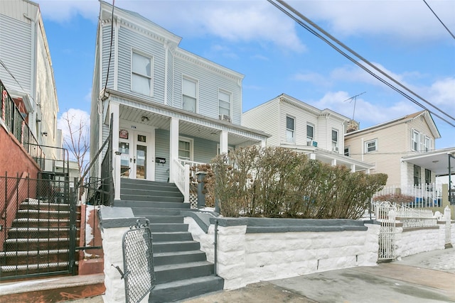 view of front of house featuring a porch