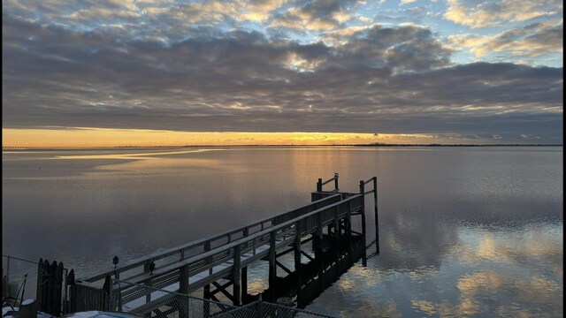 49 Bayview Ave W, Lindenhurst, NY 11757 - dock area featuring a water view