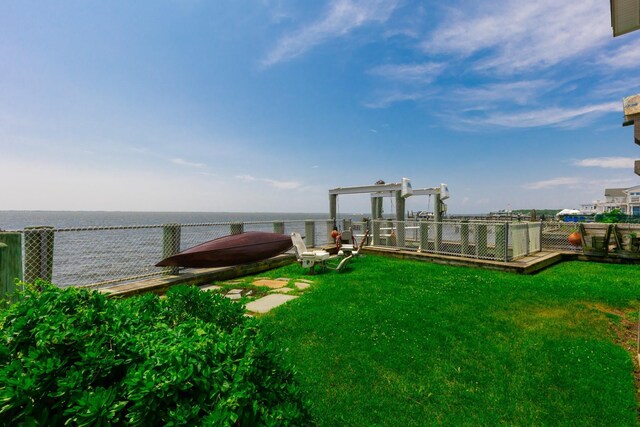 49 Bayview Ave W, Lindenhurst, NY 11757 - view of yard featuring a water view
