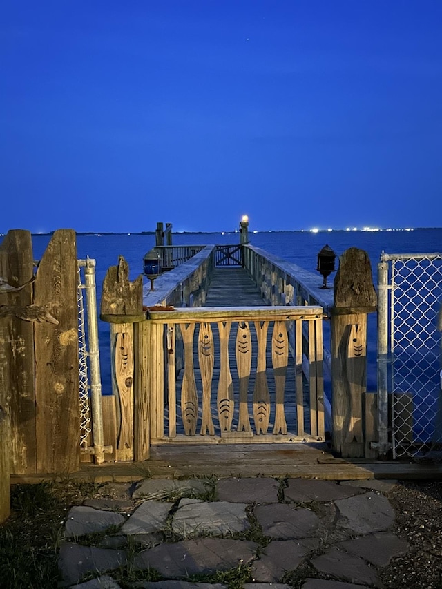 49 Bayview Ave W, Lindenhurst, NY 11757 - gate featuring a water view