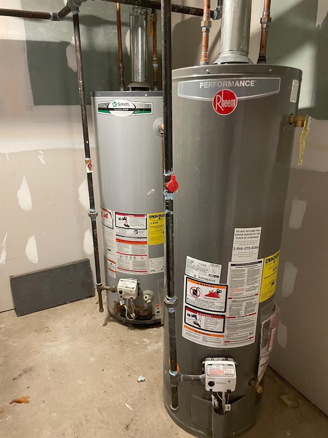 utilities with gas water heater