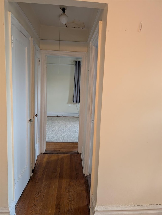 72-34 Austin St Unit D4, Forest Hills, NY 11375 - hallway with dark wood-style floors