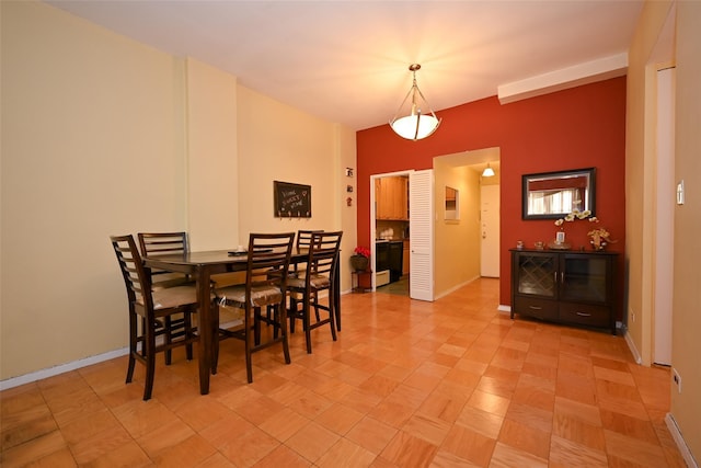 view of dining area