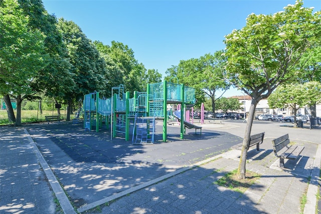 view of jungle gym