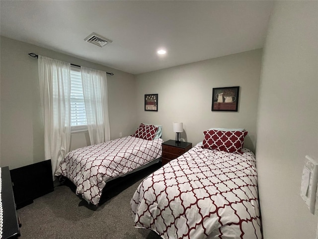 bedroom with carpet