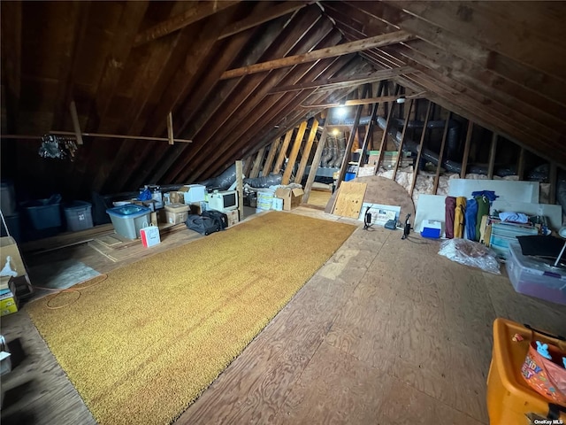 view of attic