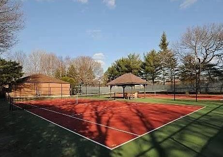 view of sport court featuring a gazebo