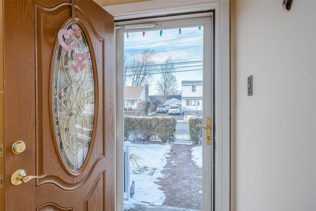 view of doorway to outside