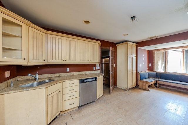 kitchen featuring sink and stainless steel dishwasher