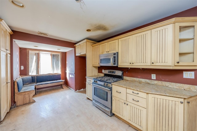 kitchen with stainless steel appliances