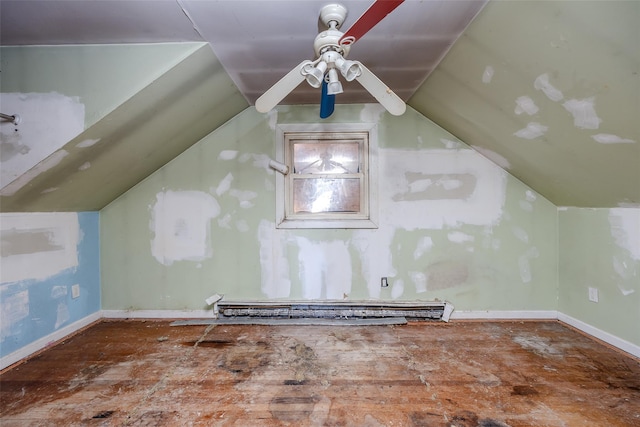 bonus room featuring lofted ceiling