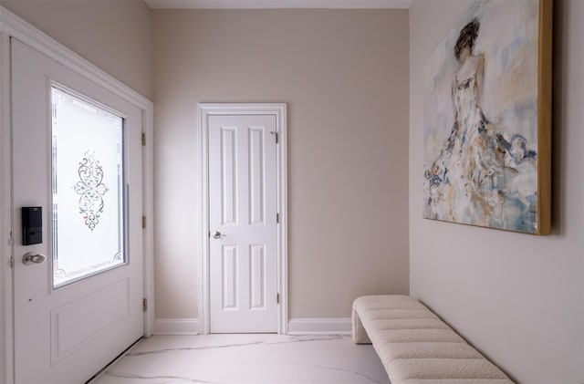 foyer entrance with plenty of natural light