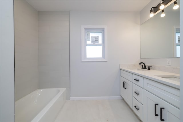 bathroom with vanity