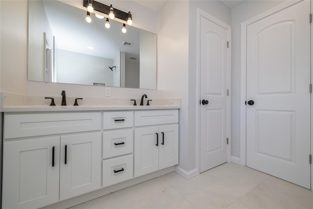 bathroom with vanity