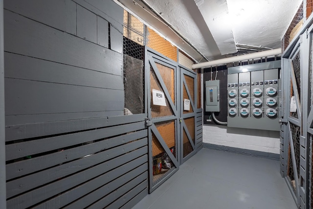 interior space featuring electric panel