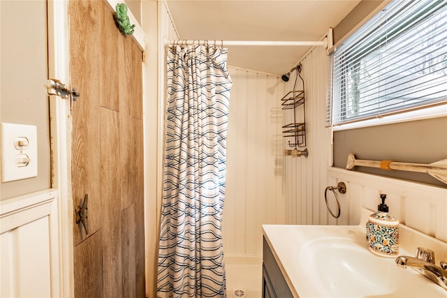 47 Woodcliff Trl, Baiting Hollow, NY 11933 - bathroom featuring vanity and shower / bath combo