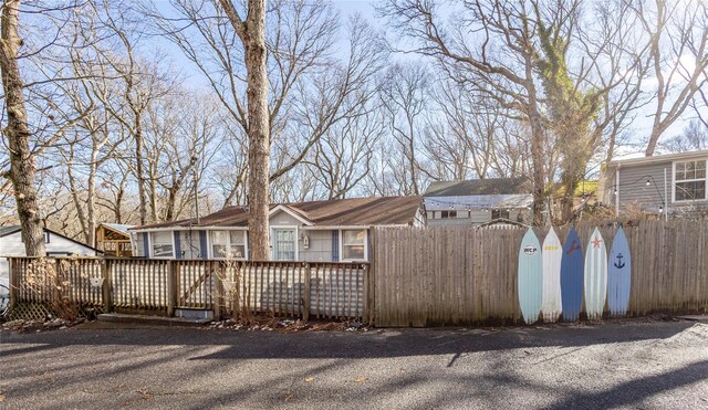 47 Woodcliff Trl, Baiting Hollow, NY 11933 - view of front of home with a wooden deck