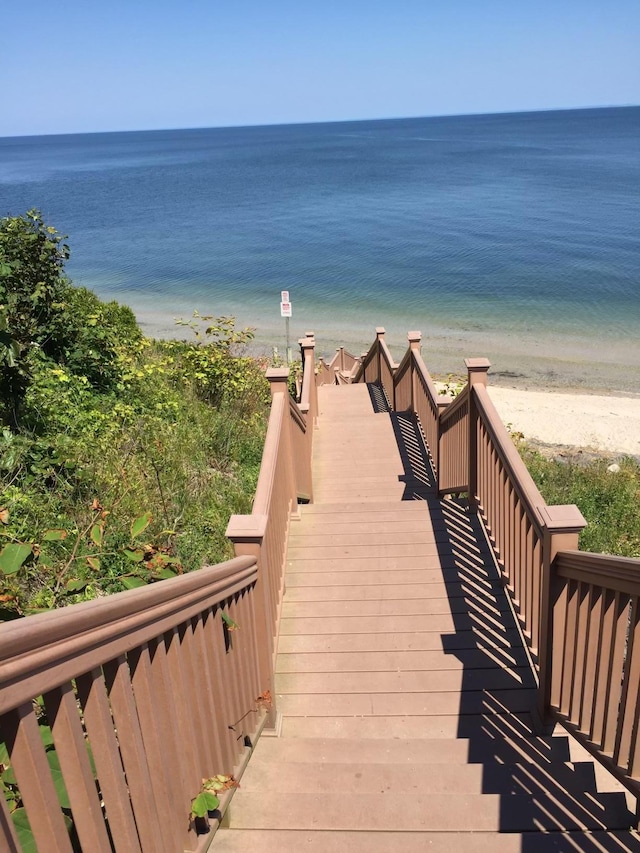 47 Woodcliff Trl, Baiting Hollow, NY 11933 - surrounding community with a water view and a beach view