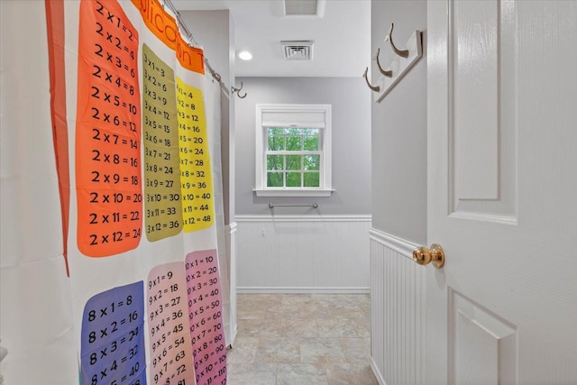 6 W Causeway, Cortlandt Manor, NY 10567 - bathroom with visible vents and wainscoting