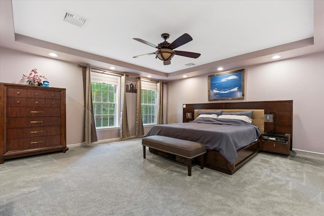 6 W Causeway, Cortlandt Manor, NY 10567 - bedroom featuring light colored carpet, visible vents, and recessed lighting