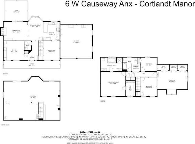6 W Causeway, Cortlandt Manor, NY 10567 - plan