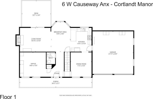 6 W Causeway, Cortlandt Manor, NY 10567 - plan
