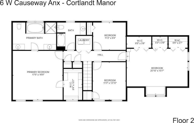 6 W Causeway, Cortlandt Manor, NY 10567 - floor plan