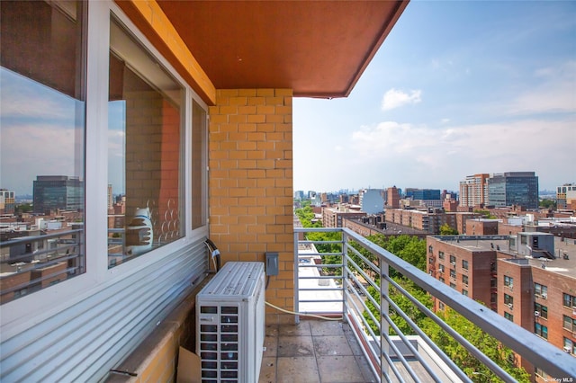 balcony with ac unit