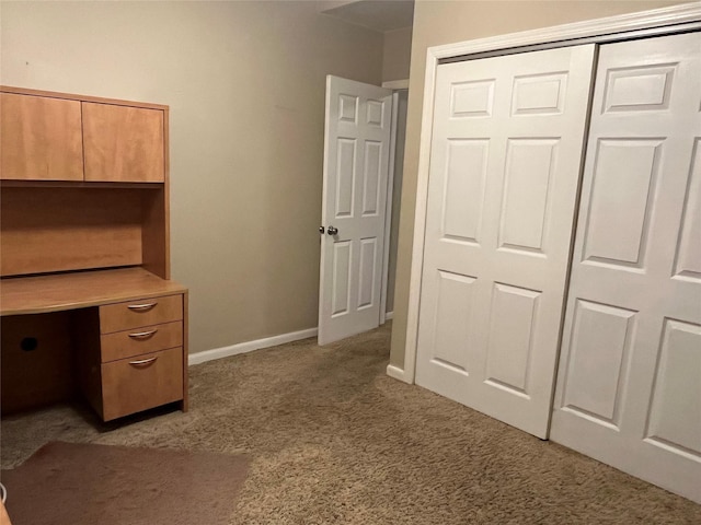 unfurnished office with light colored carpet