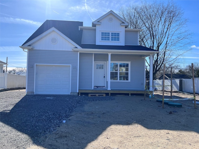 view of front of home featuring a garage