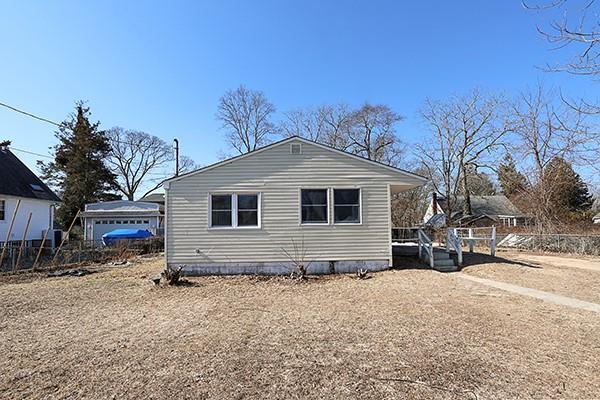 rear view of house with fence