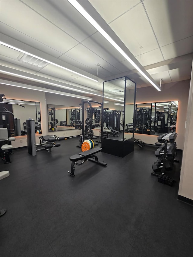 view of exercise room