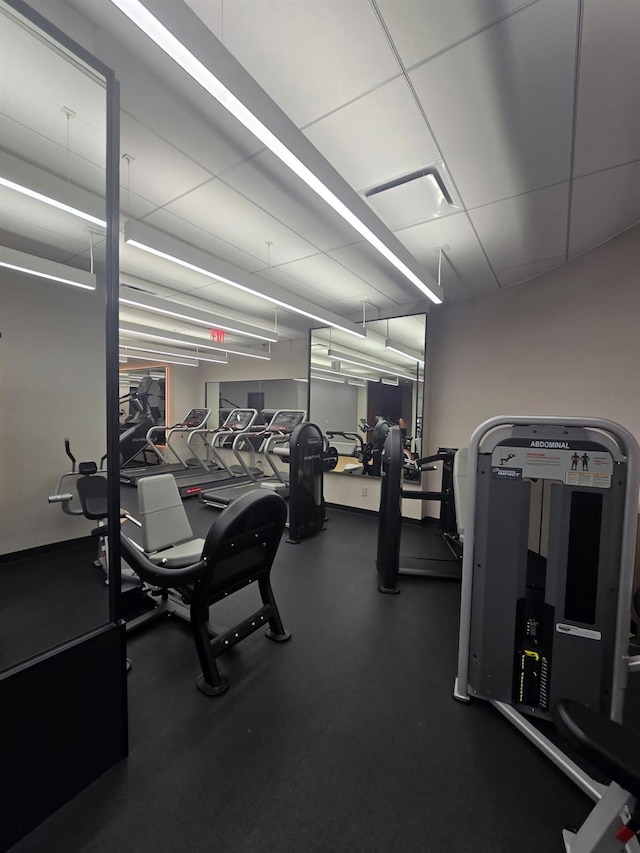 view of exercise room