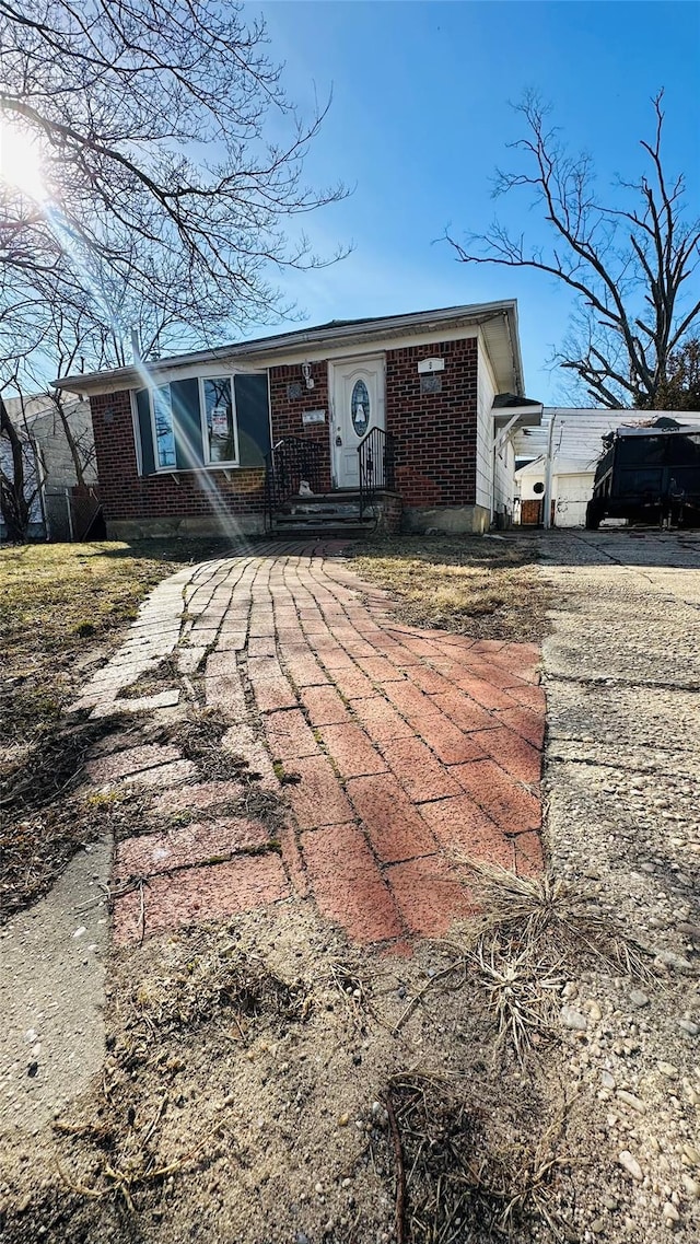 view of front of home