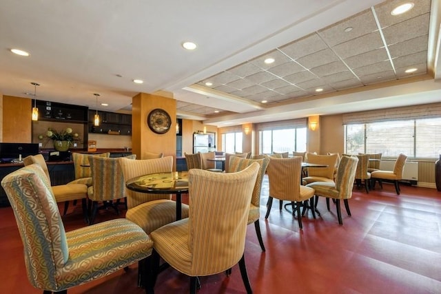 view of dining area