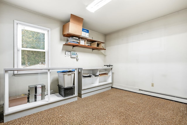 kitchen featuring a baseboard heating unit