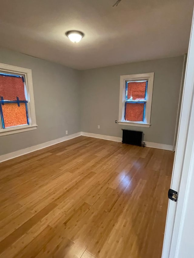 18806 Brinkerhoff Ave, Cambria Heights, NY 11412 - spare room with radiator and light wood-type flooring