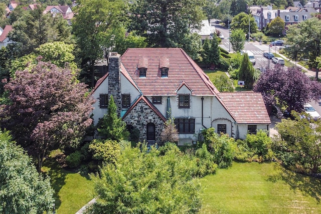 birds eye view of property